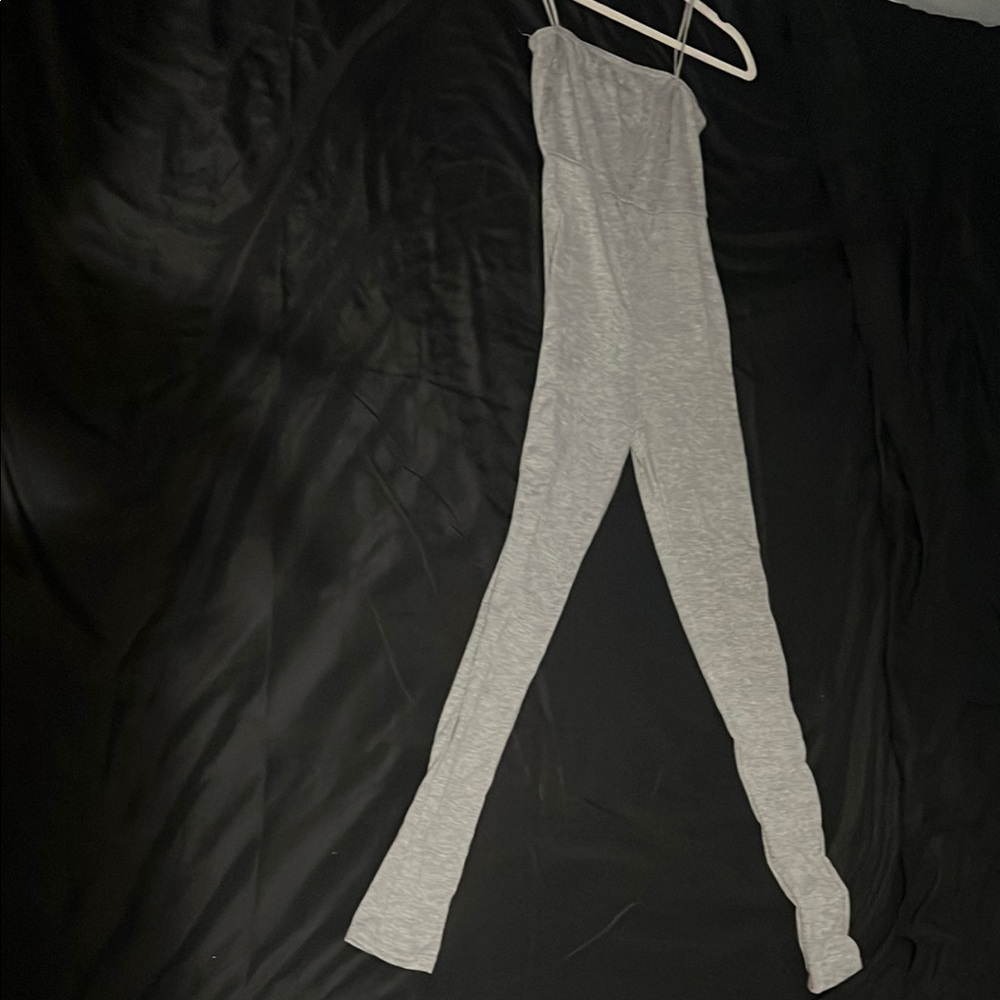 Gray plain Jumpsuit
